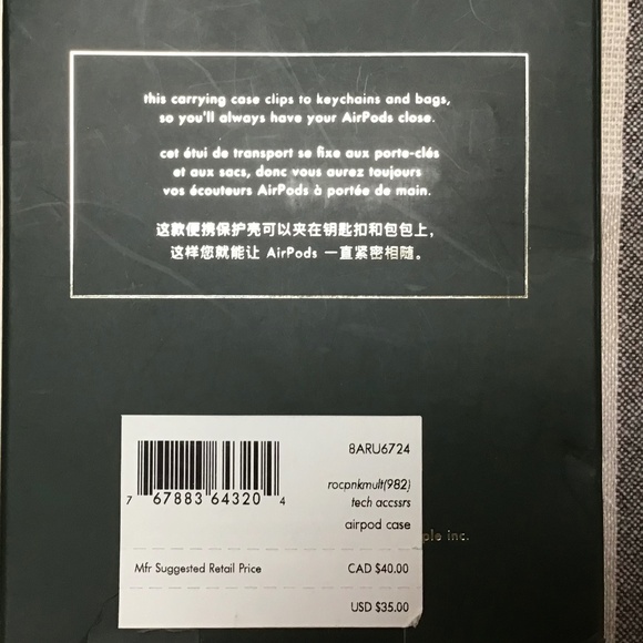 KATE SPADE ROCOCO PINK AIRPODS CASE - NWT - Picture 2 of 2